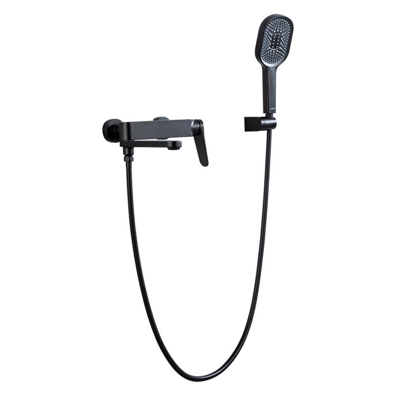 Смеситель для ванны Gappo G3210-6, чёрный