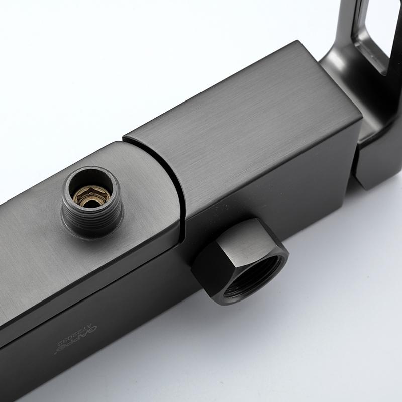 Смеситель для ванны Gappo G3217-9, оружейная сталь — изображение 6