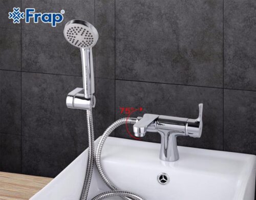 Смеситель для умывальника с гигиеническим душем Frap F1252