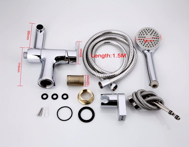 Смеситель для умывальника с гигиеническим душем Frap F1252 — изображение 9