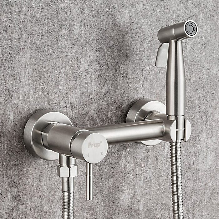 Смеситель для гигиенического душа Frap F7503-5, сатин — изображение 8