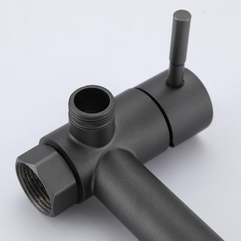 Смеситель для гигиенического душа Frap F7503-9, оружейная сталь — изображение 6