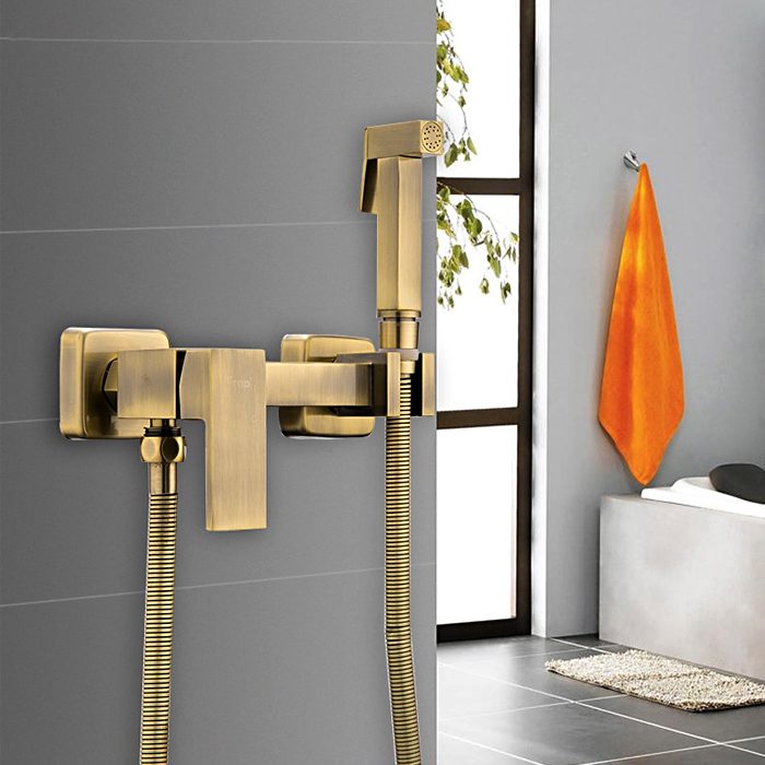 Смеситель для гигиенического душа Frap F7504-4, бронза — изображение 9