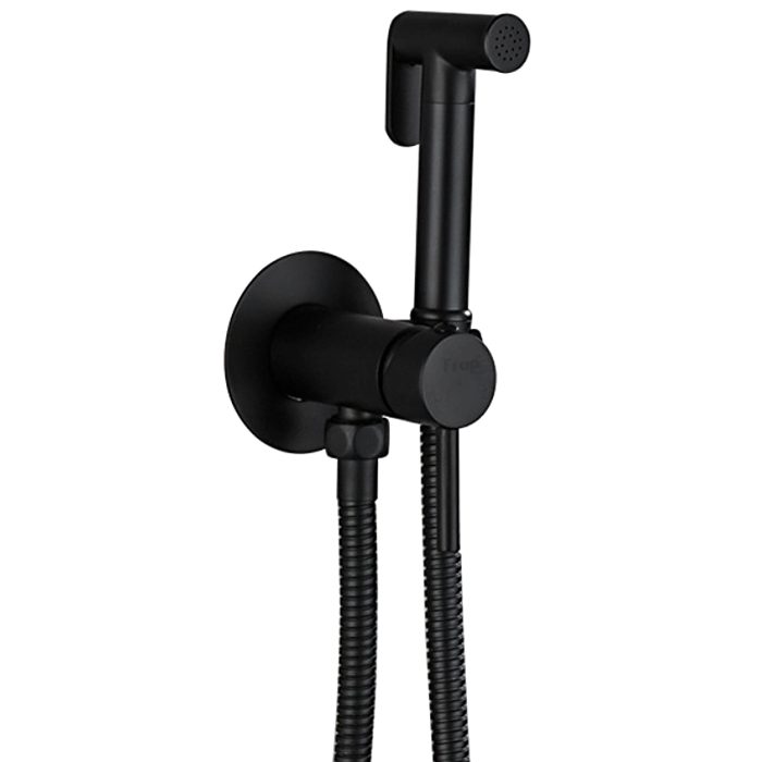 Смеситель скрытого монтажа для гигиенического душа Frap F7505-6, чёрный