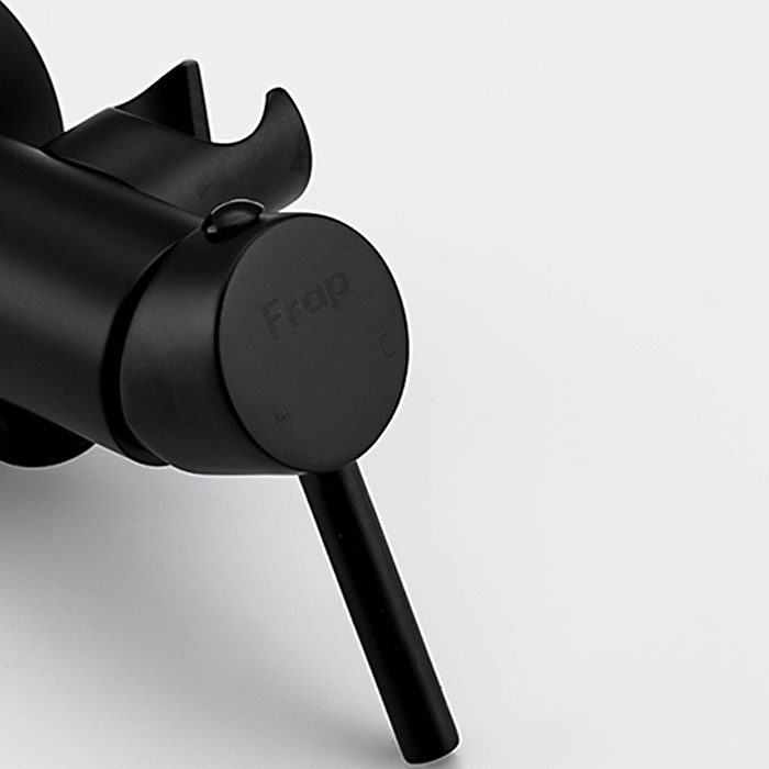Смеситель скрытого монтажа для гигиенического душа Frap F7505-6, чёрный — изображение 4