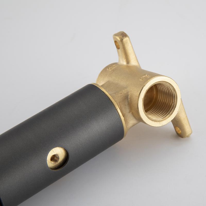 Смеситель скрытого монтажа для гигиенического душа Frap F7505-9, оружейная сталь — изображение 5