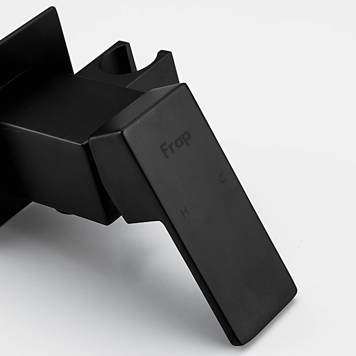 Смеситель скрытого монтажа для гигиенического душа Frap F7506-6, чёрный — изображение 6