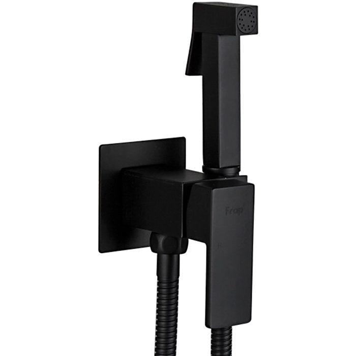 Смеситель скрытого монтажа для гигиенического душа Frap F7506-6, чёрный