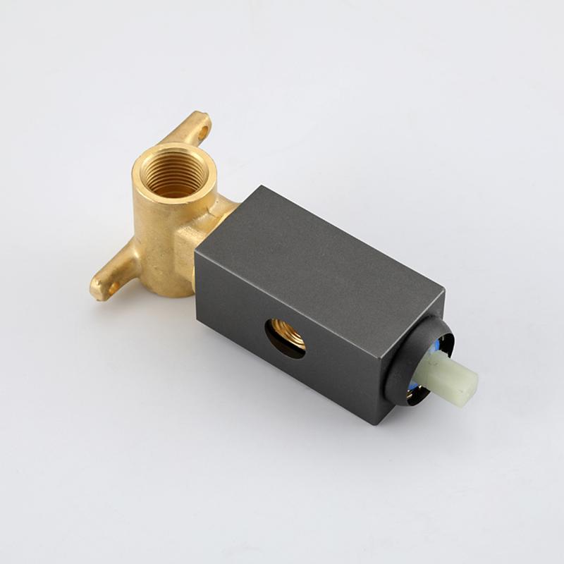 Смеситель скрытого монтажа для гигиенического душа Frap F7506-9, оружейная сталь — изображение 3