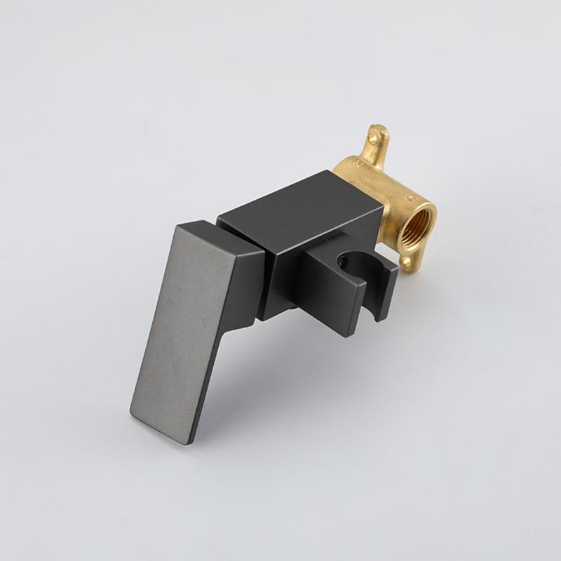 Смеситель скрытого монтажа для гигиенического душа Frap F7506-9, оружейная сталь — изображение 5