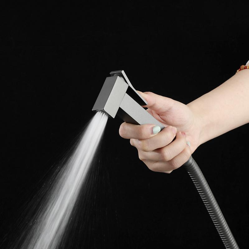 Смеситель скрытого монтажа для гигиенического душа Frap F7506-9, оружейная сталь — изображение 9