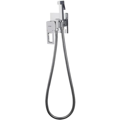 Смеситель скрытого монтажа для гигиенического душа Gappo G7217-8, хром/белый