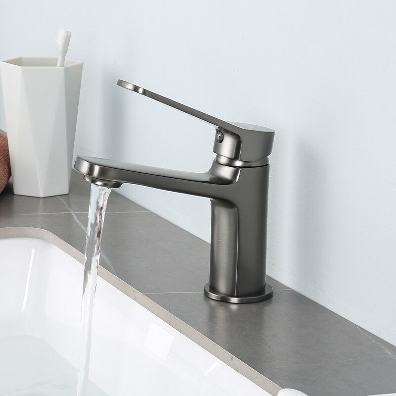 Смеситель для умывальника Frap F1062-9, оружейная сталь — изображение 3