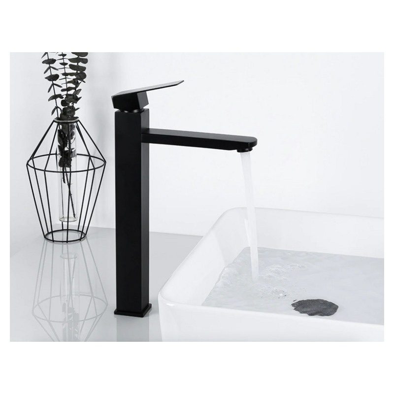 Смеситель для умывальника Frap F10802-62, чёрный — изображение 3