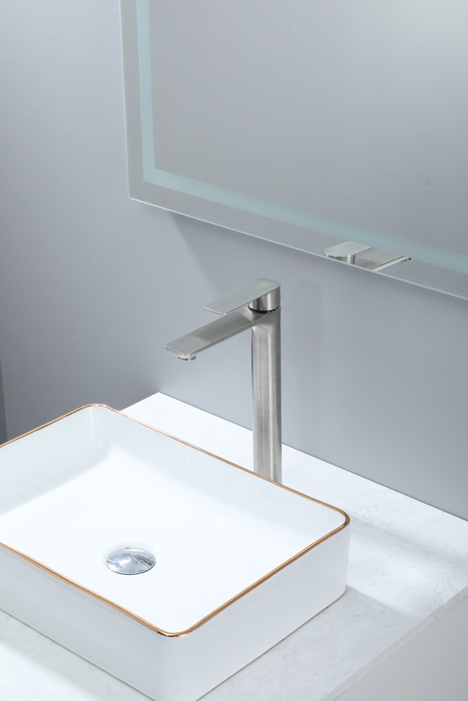 Смеситель для умывальника Frap F10806-2, сатин — изображение 3