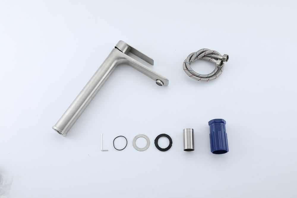 Смеситель для умывальника Frap F10806-2, сатин — изображение 5