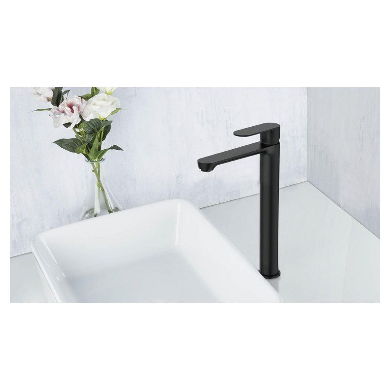 Смеситель для умывальника Frap F10806-26, чёрный — изображение 3