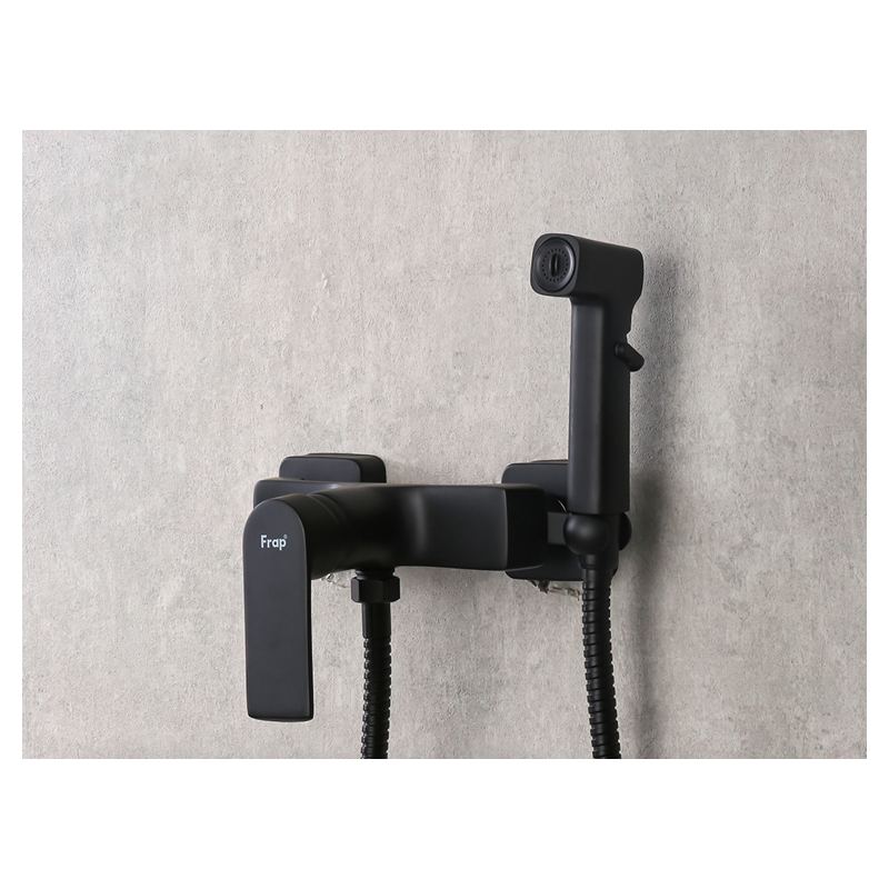 Смеситель для гигиенического душа Frap F2071-6, чёрный — изображение 3