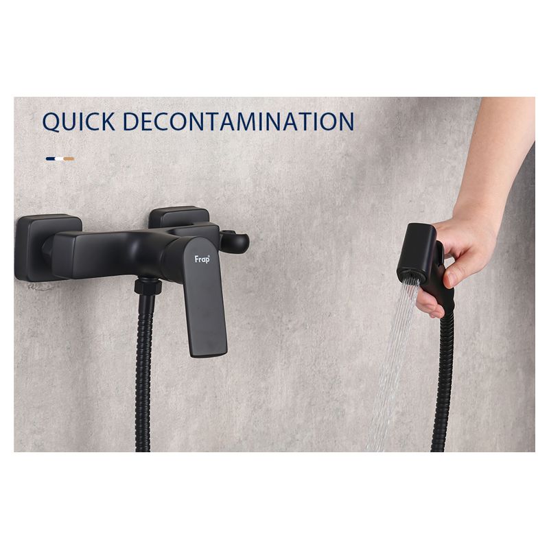 Смеситель для гигиенического душа Frap F2071-6, чёрный — изображение 4