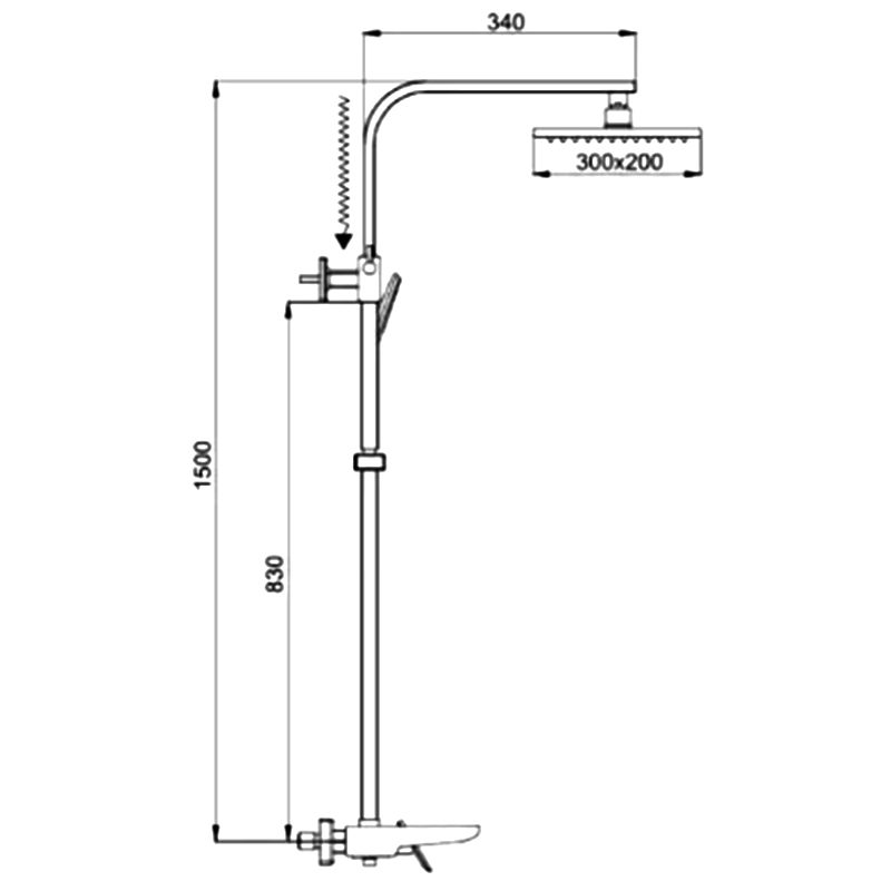 Душевая система Faop A2403-8 — изображение 2