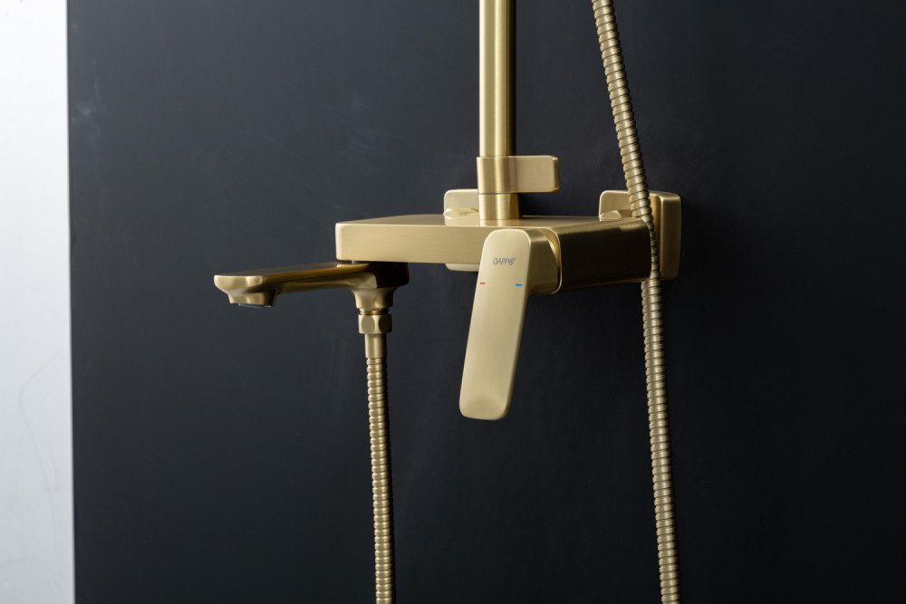 Душевая система Gappo G2428-3, золотой сатин — изображение 7