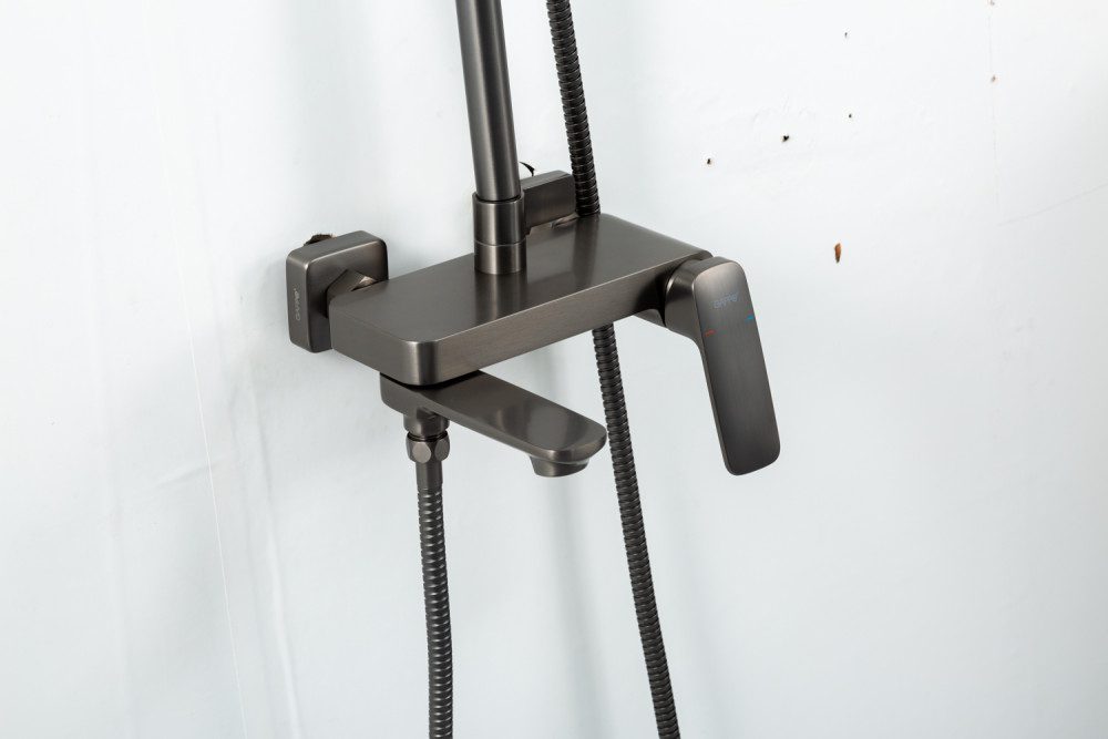 Душевая система Gappo G2428-9, оружейная сталь — изображение 10