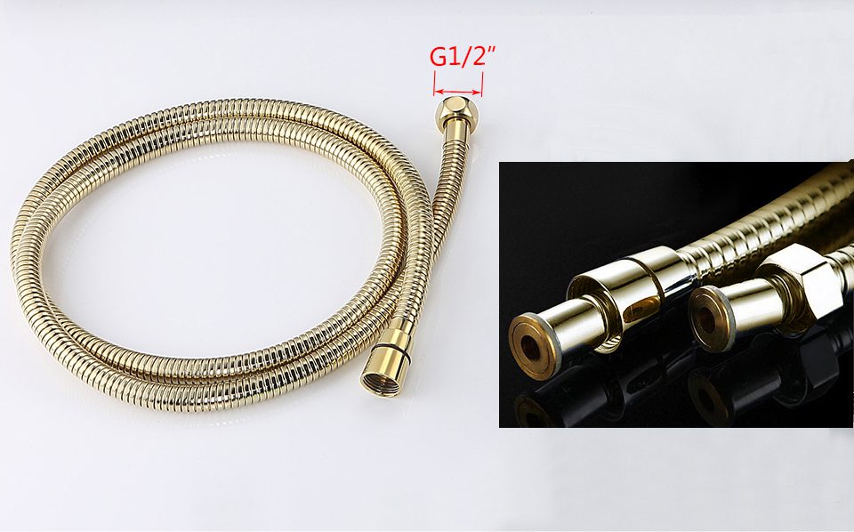 Душевая система Faop A2406-6, чёрный/золото — изображение 13