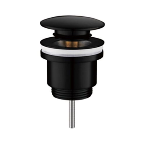 Донный клапан для умывальника Frap F62-7, чёрный