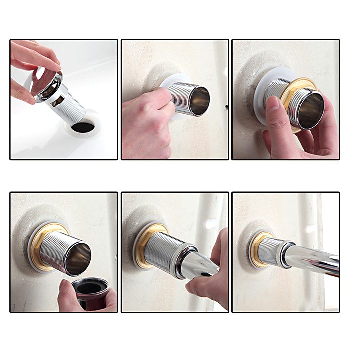 Донный клапан для умывальника Frap F65, без перелива — изображение 8