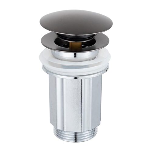 Донный клапан для умывальника Frap F67-9, оружейная сталь