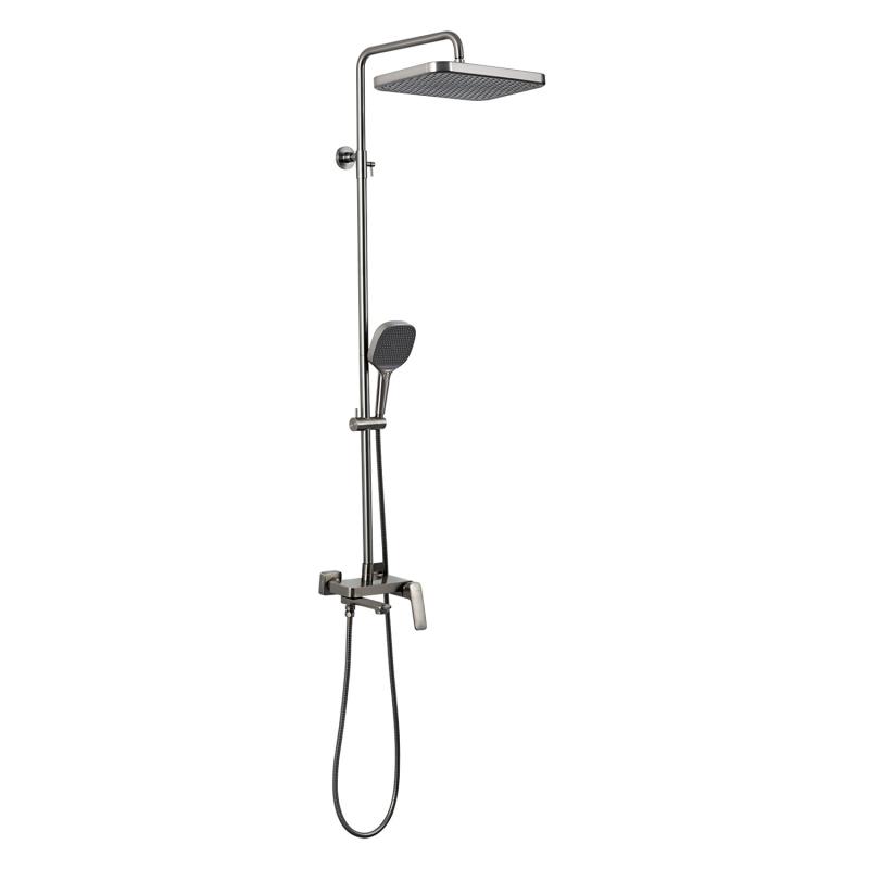 Душевая система Gappo G2428-9, оружейная сталь