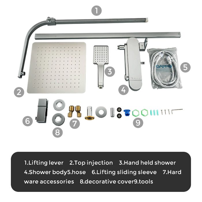 Душевая система Gappo G2483 — изображение 5
