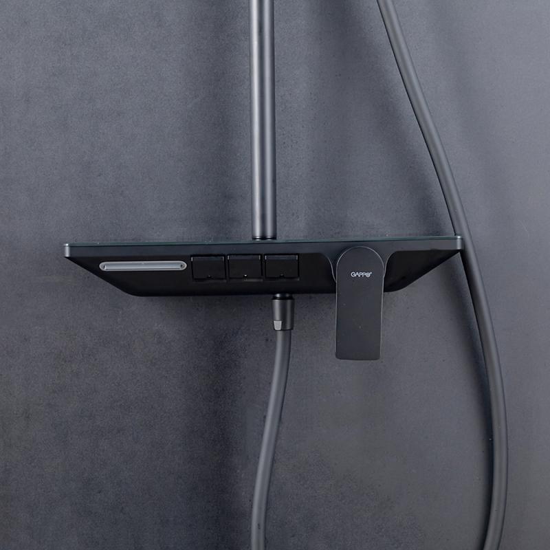 Душевая система Gappo G2496-16, чёрный — изображение 7