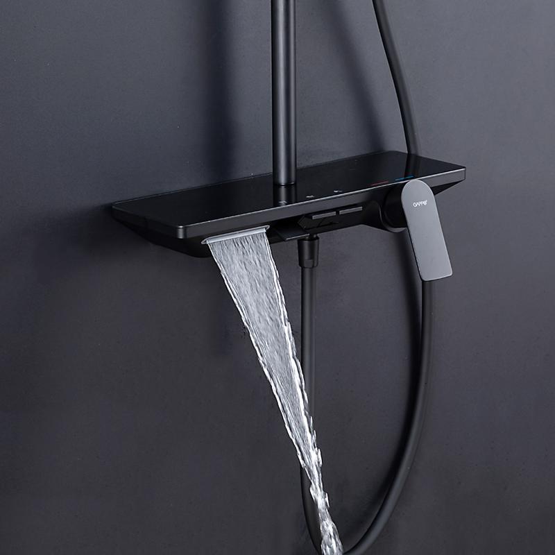 Душевая система Gappo G2496-16, чёрный — изображение 8