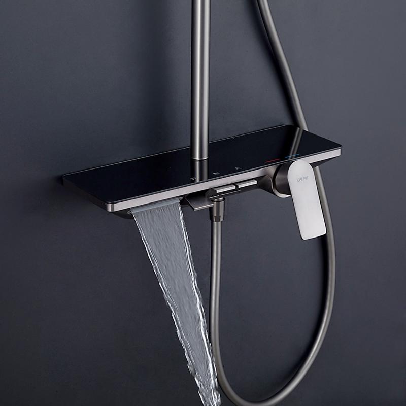 Душевая система Gappo G2496-19, оружейная сталь — изображение 5