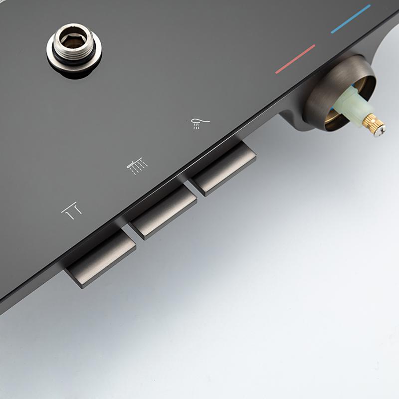 Душевая система Gappo G2496-19, оружейная сталь — изображение 9