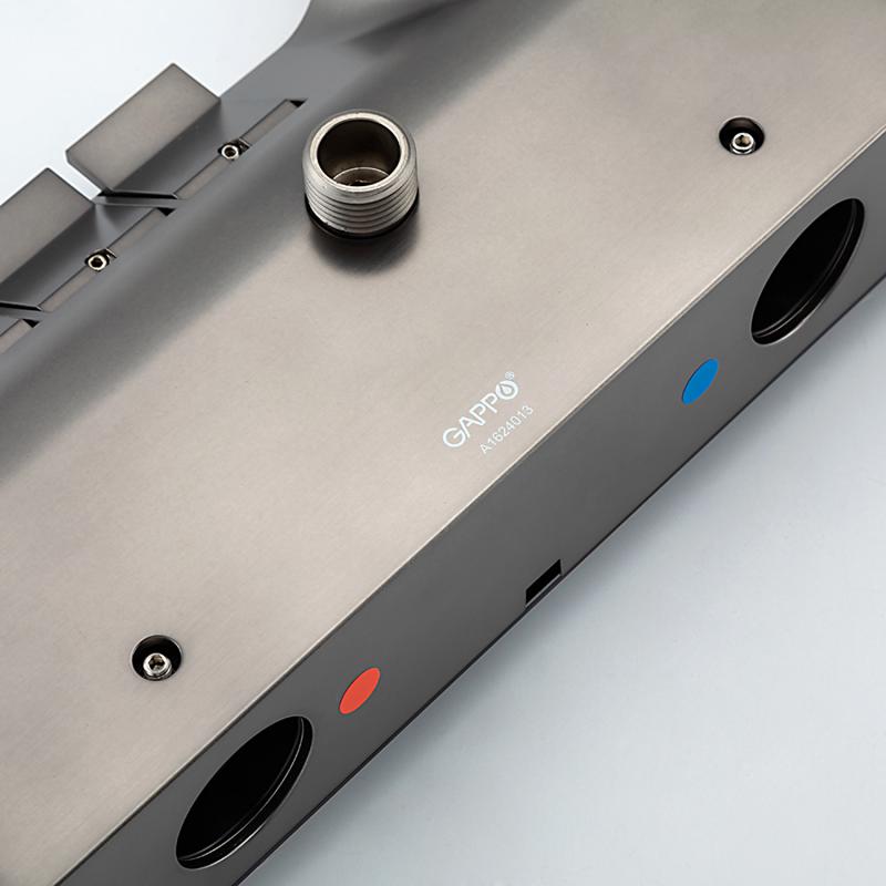 Душевая система Gappo G2496-19, оружейная сталь — изображение 11