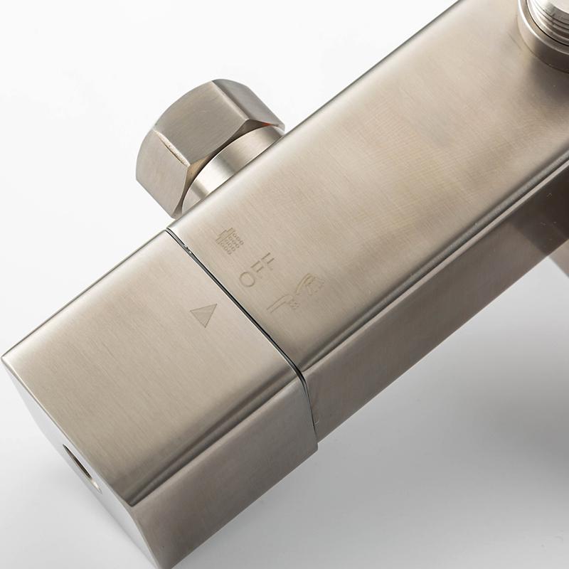 Душевая система с термостатическим смесителем Gappo G2499-40, сатин — изображение 3