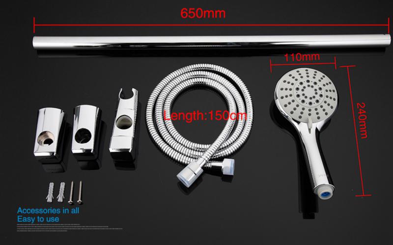 Душевая стойка с гарнитуром Gappo G8006 — изображение 9