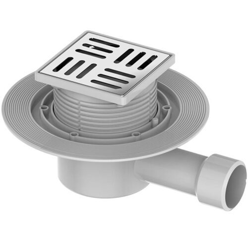 Трап для душа Gappo G81010-5 точечный, "решётка", 10x10 см