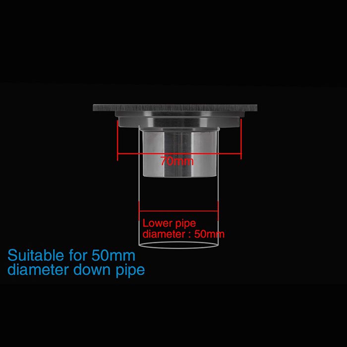 Трап для душа Gappo G81050 точечный, сухой затвор, 10x10 см — изображение 9