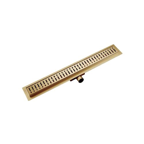 Трап для душа Gappo G88007-33 линейный, "решётка", 84 см, золото