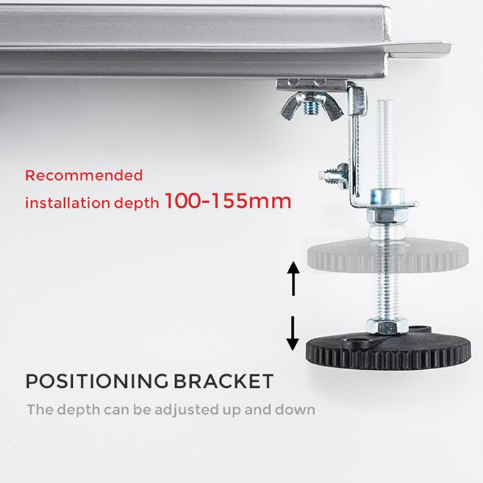 Трап для душа Gappo G85007-4 линейный, "под плитку", 50 см — изображение 6