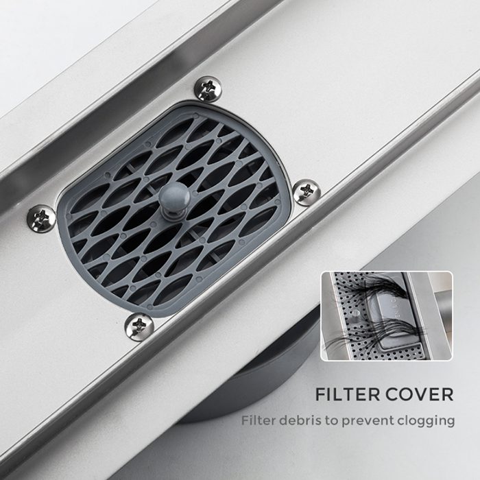 Трап для душа Gappo G85007-4 линейный, "под плитку", 50 см — изображение 8