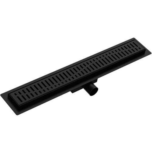 Трап для душа Gappo G87007-36 линейный, "решётка", 70 см, чёрный