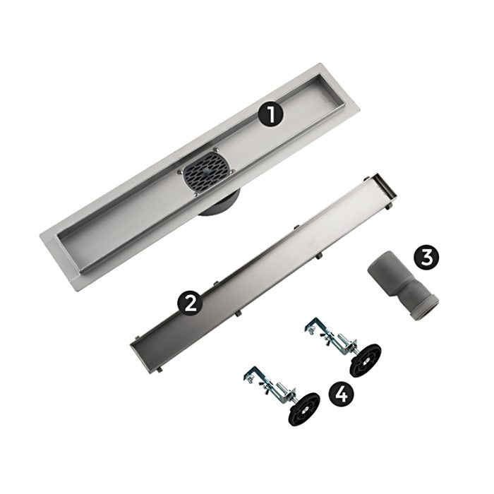 Трап для душа Gappo G87007-4 линейный, "под плитку", 69,5 см — изображение 4