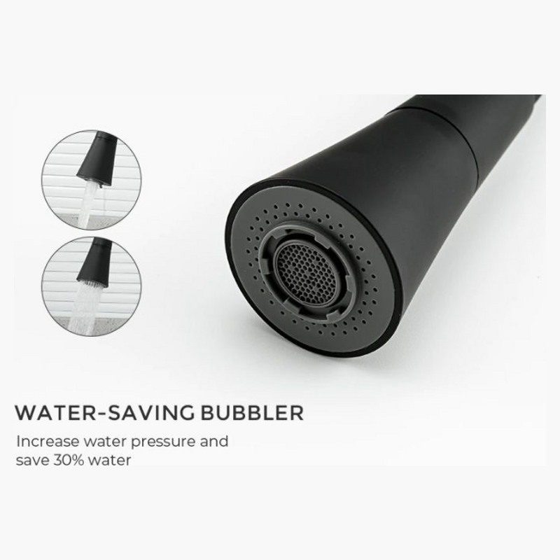 Смеситель для кухни с гибким изливом Frap F4044-6, чёрный — изображение 5