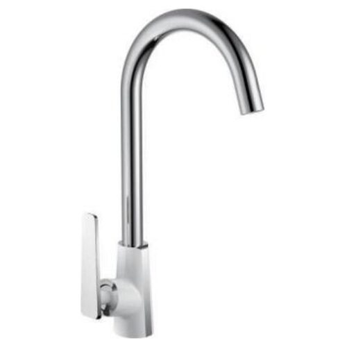 Смеситель для кухни Frap F4058, белый/хром