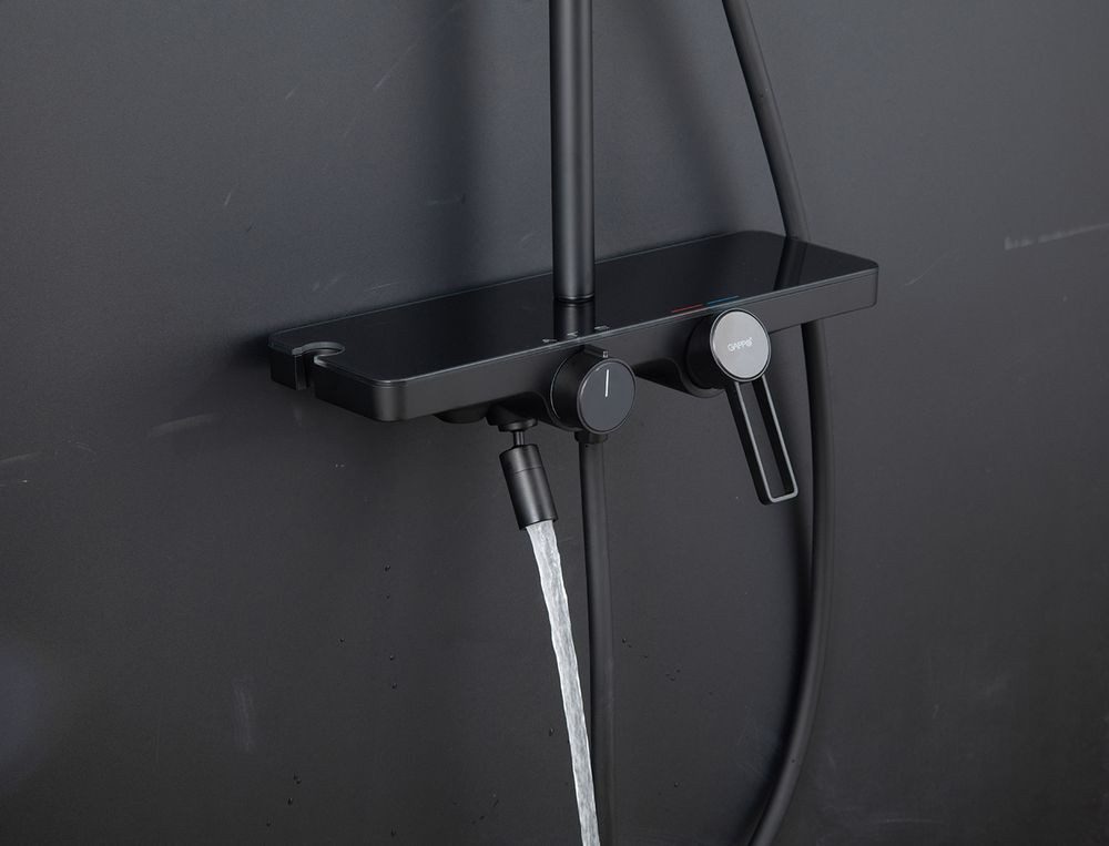 Душевая система Gappo G2496-26, чёрный — изображение 6