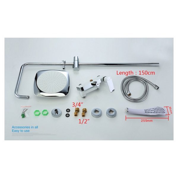 Душевая система Gappo G2448, белый/хром — изображение 6